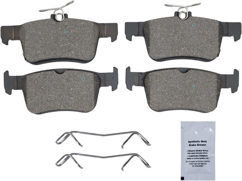 HUSCH D1878 Rear Ceramic Brake Pads Kit Fit For Acura RDX 2019-2021, For Honda Accord 2018-2021, For Civic 2016-2021, For Insight 2019-2021 - Image 2